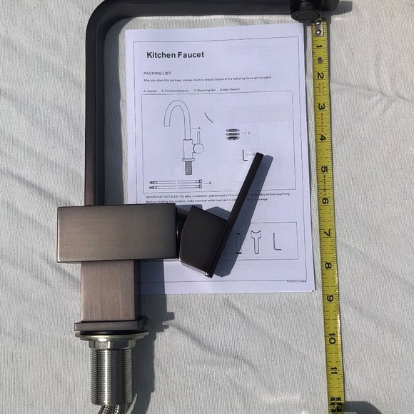 Modern Kitchen Faucet - Oil Rubbed Bronze - Picture 4 of 6